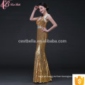 Chris Twinkling Beaded Mermaid Sleeveless Evening Dress